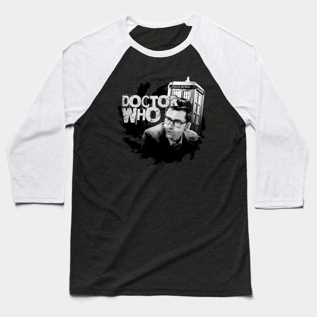 david tennant in doctor who comic style Baseball T-Shirt by Shelter Art Space